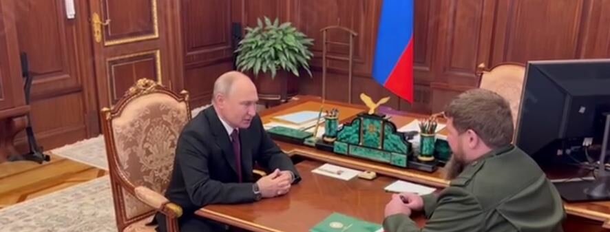 Владимир Путин в Кремле встретился с Кадыровым
