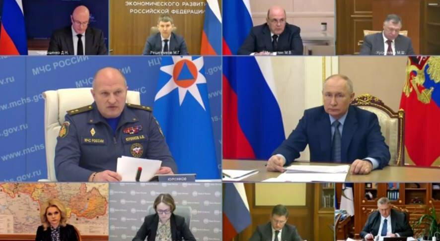 Совещание Владимира Путина с членами Правительства