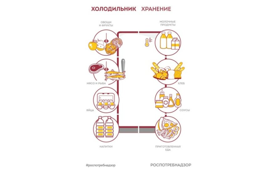 Правильное хранение продуктов. Опубликованы советы Роспотребнадзора