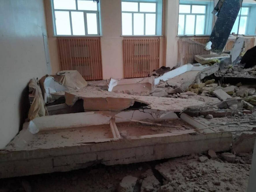 В Оренбургской области обрушилась крыша школы