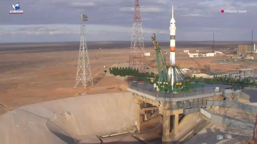 Ракета-носитель «Союз-2.1а» с пилотируемым кораблём «Союз МС-25» стартовала с космодрома Байконур