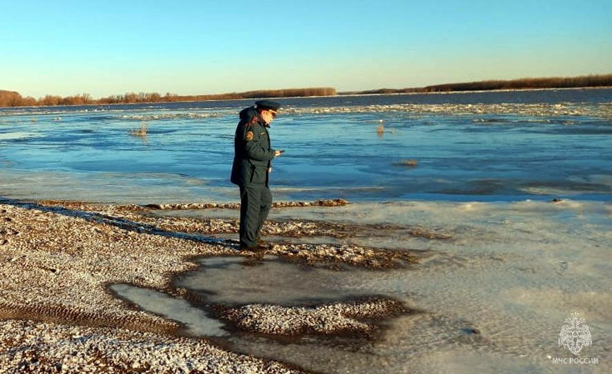 Уровень воды в реке Урал у Оренбурга на 8.00 17 апреля составил 1109 см