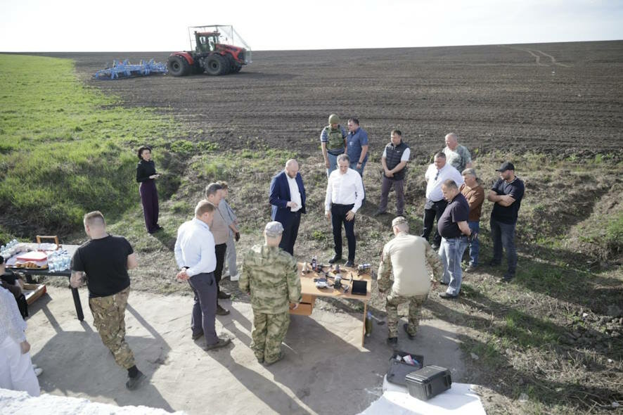 В Белгородской области прошла проверка защищенности сельхозтехники от атак дронов