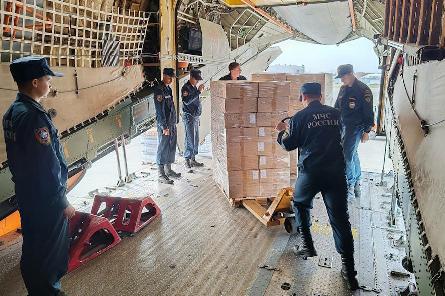Более 100 тонн гуманитарного груза доставлено в Оренбургскую область из Тулы