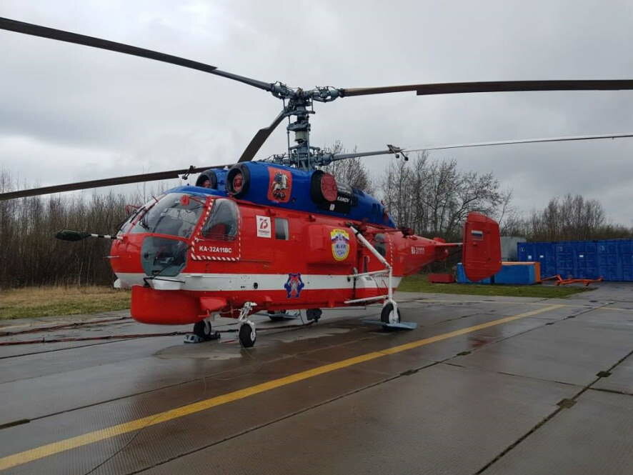 В Москве подожгли вертолёт Ка-32, принадлежащий «Московскому авиационному центру»