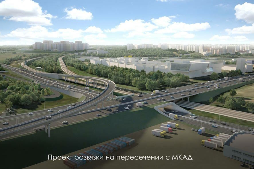 Южное направление Московского скоростного диаметра соединят с крупными трассами
