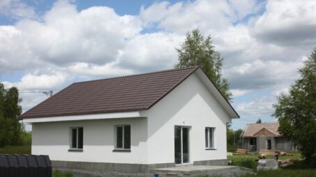 В селе Колесниково под Курганом завершено строительство первого дома в рамках проекта компактной комплексной застройки