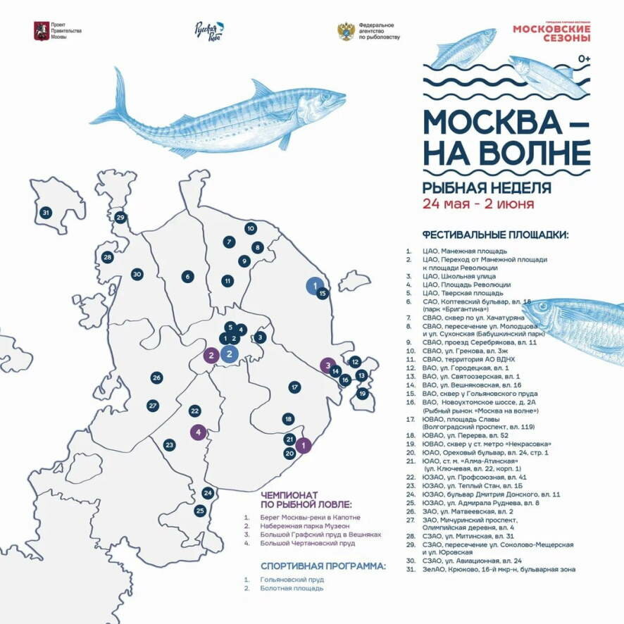 «Москва – на волне. Рыбная неделя» стартует в столице