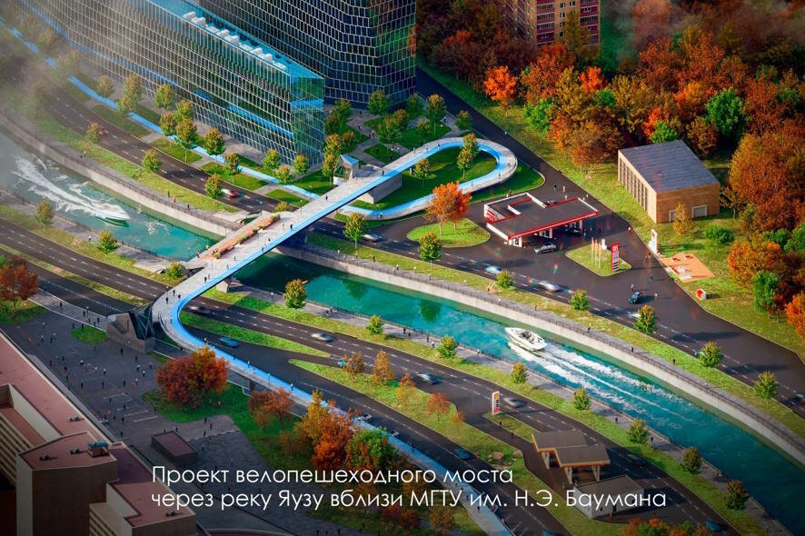 Ещё семь пешеходных мостов появится в столице до 2026 года