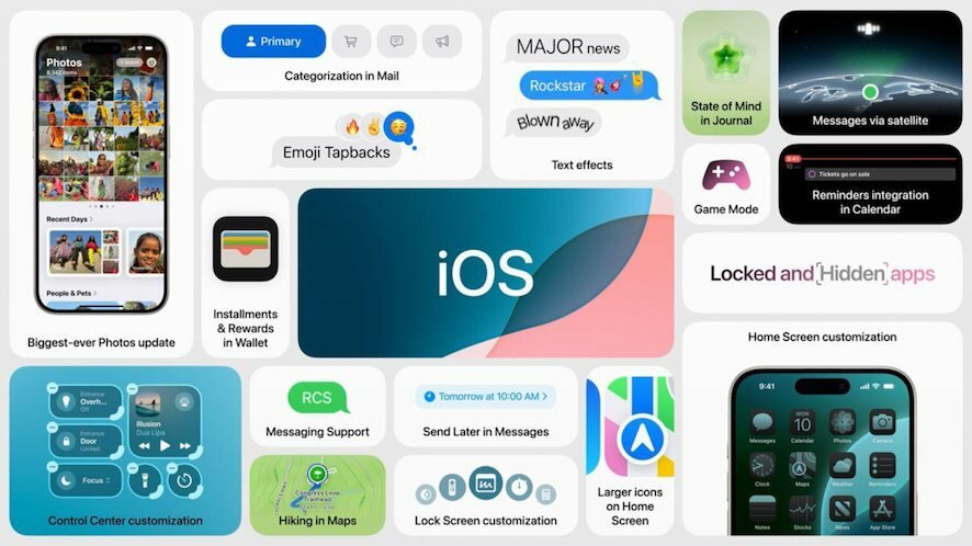 Корпорация Apple представила новую операционную систему iOS 18