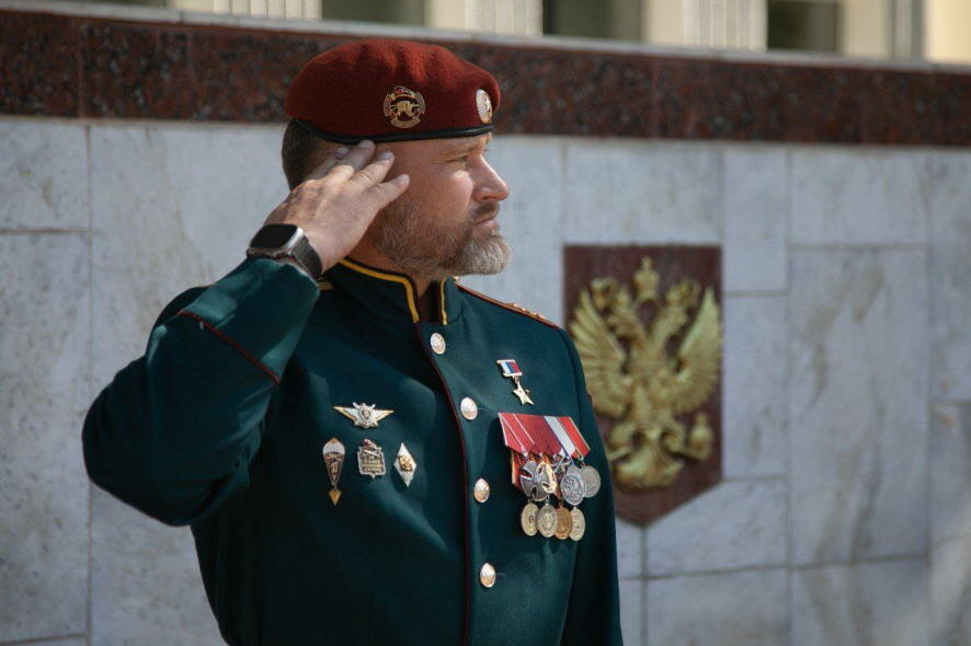 Герой России полковник Александр Белоглазов представлен личному составу Саратовского военного института Росгвардии