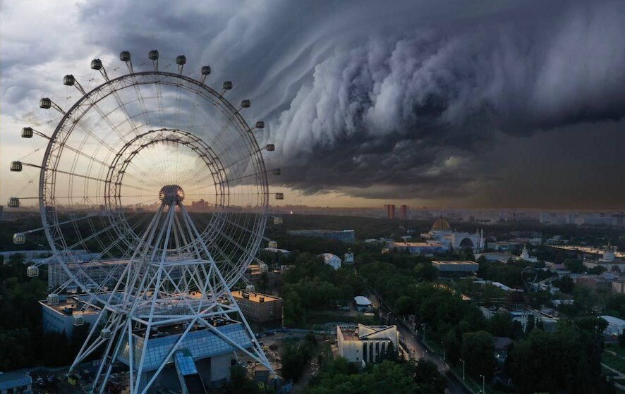 На Москву обрушился ливень