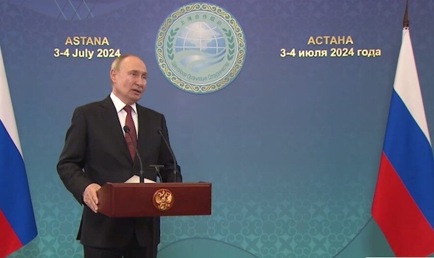 Главные заявления Путина после саммита ШОС в Астане