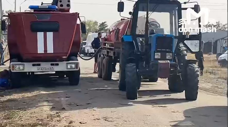 В селе Александровка большой пожар, есть погибшие