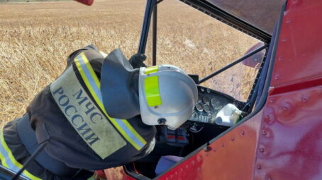 МЧС России: в Алтайском крае упал легкомоторный самолет