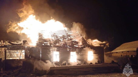 На пожаре в Калужской области погибли три человека