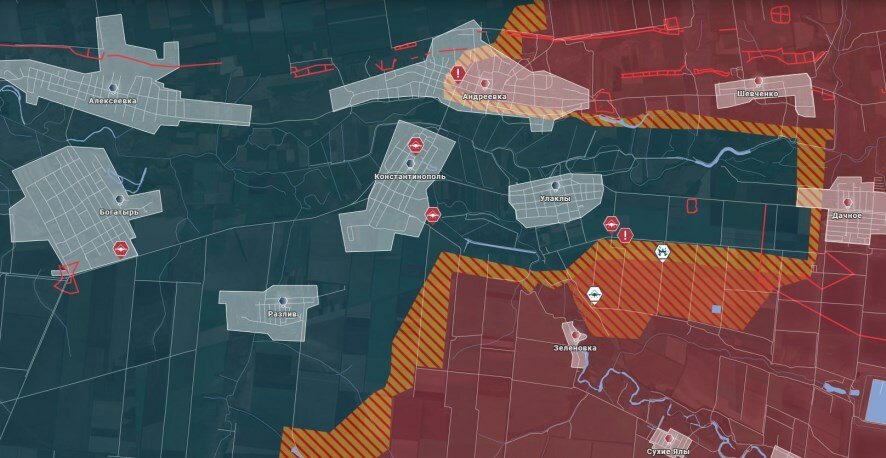 Андреевское направление: бои за Улаклы: обстановка по состоянию на 17:00 16 февраля 2025 года