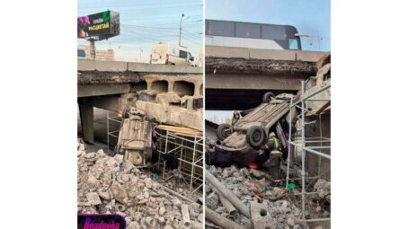 Машина вылетела с моста в Нижнем Новгороде — от смерти водителя спасло его бесконечное везение