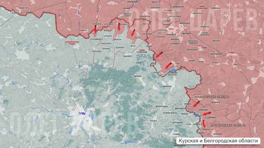О ситуации в Белгородской и Курской областях к исходу 30 апреля