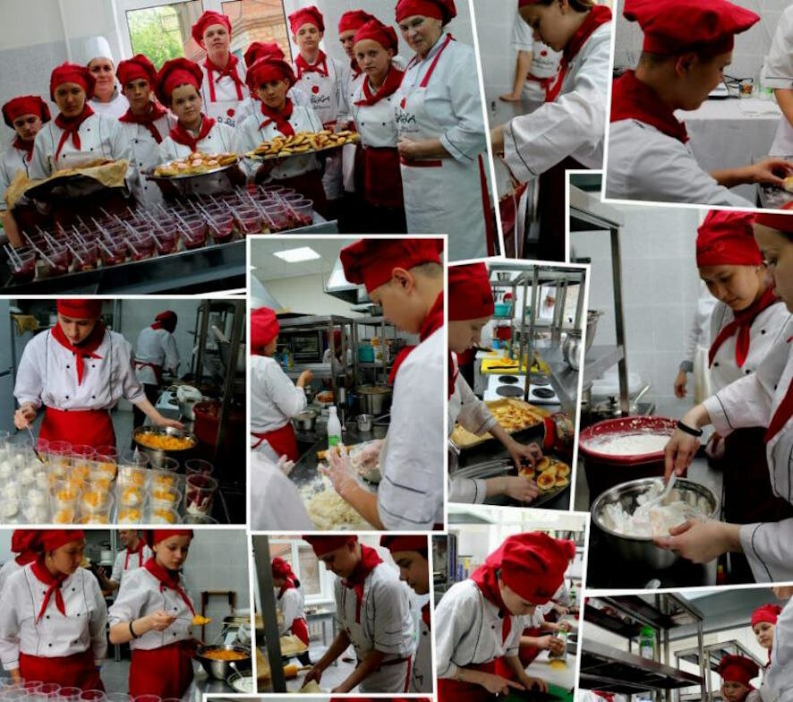 Пирог с ветчиной, овощами и сыром, десерт из пломбира с персиками и вишней: в копилке юных кулинаров появились новые блюда