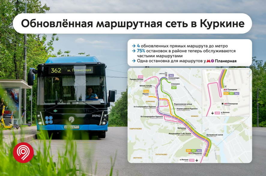 Сергей Собянин: В Куркине обновили автобусную маршрутную сеть