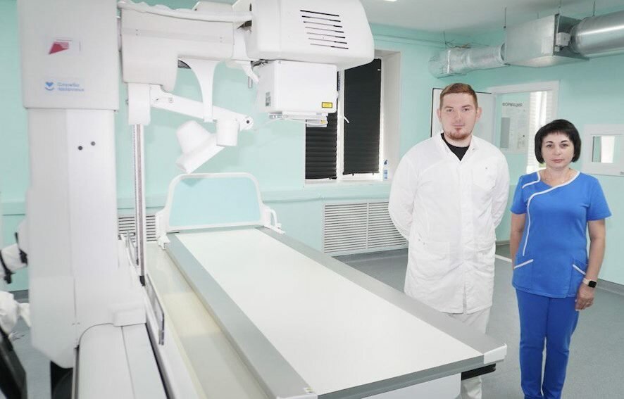 В Екатериновской районной больнице введён в эксплуатацию новый цифровой рентгеновский аппарат