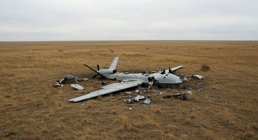 Обломки дронов упали в Темрюкском районе и в районе Афипского НПЗ