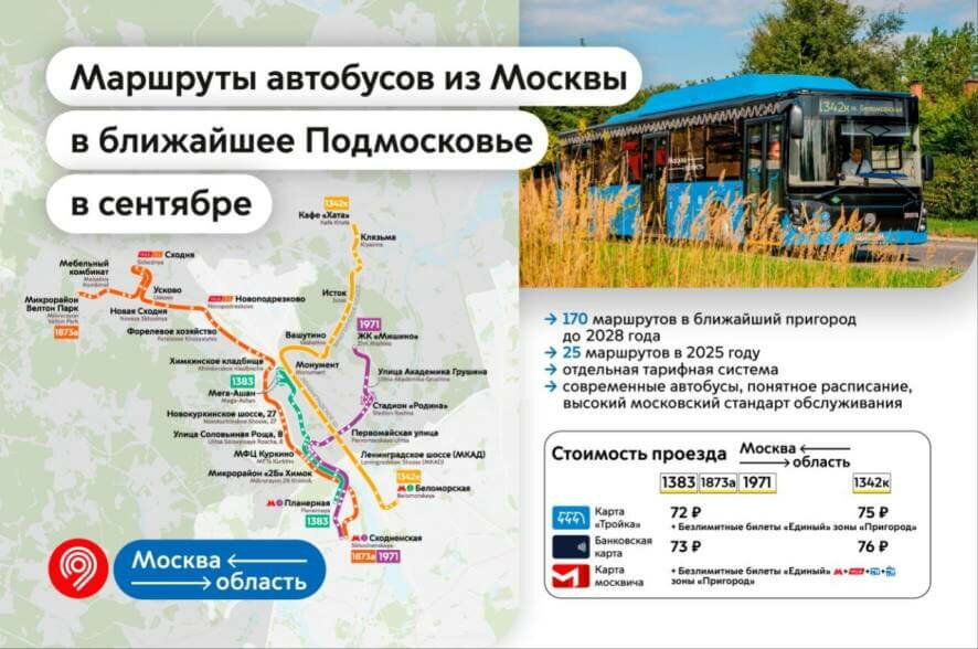 Собянин: Вместе с Правительством Московской области приняли решение о запуске маршрутов между Москвой и Подмосковьем