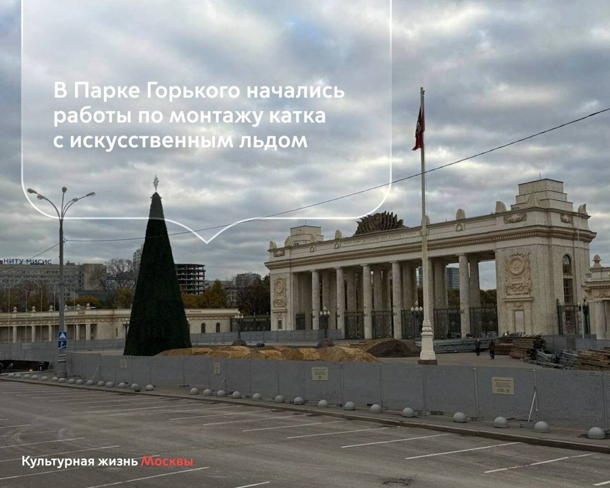 Москва готовится к встрече Нового года. Елки уже поставили