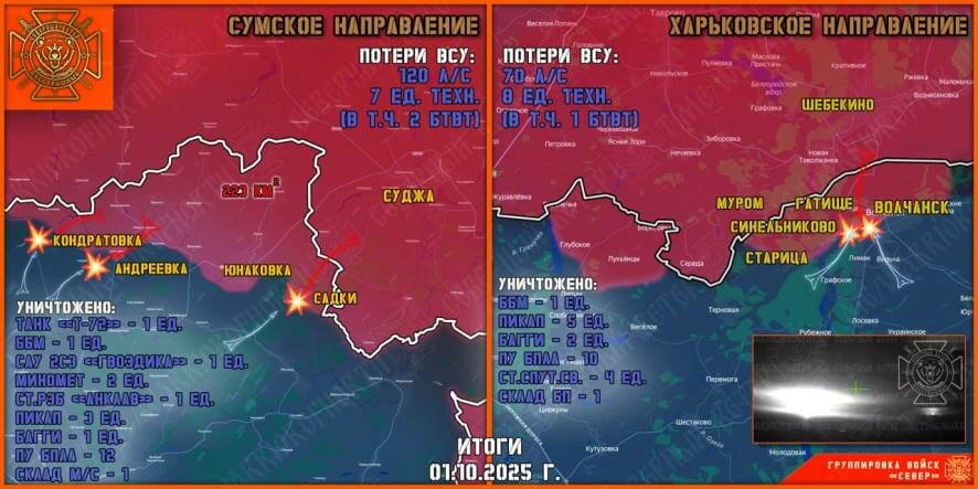 Обстановка в Курском приграничье на утро 2 октября