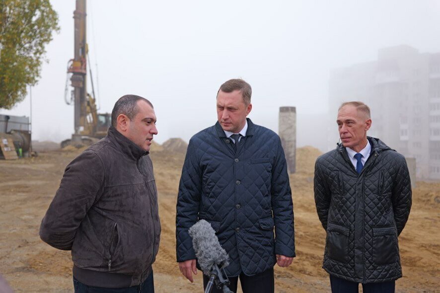Началось полномасштабное строительство новой школы в Ленинском районе