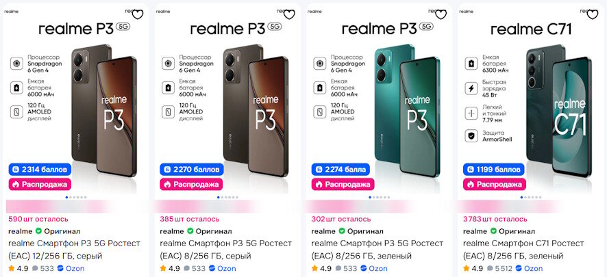 Как выбрать смартфон Realme