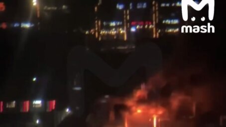 Крупный пожар на хлебозаводе «Черёмушинский» в Москве