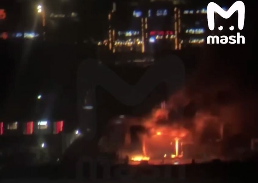 Крупный пожар на хлебозаводе «Черёмушинский» в Москве