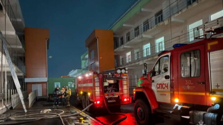 В ночь на 13 ноября в инфекционной больнице Саратова вспыхнул пожар