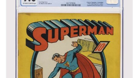 Первый выпуск комикса о Супермене продан за рекордные $9,12 млн