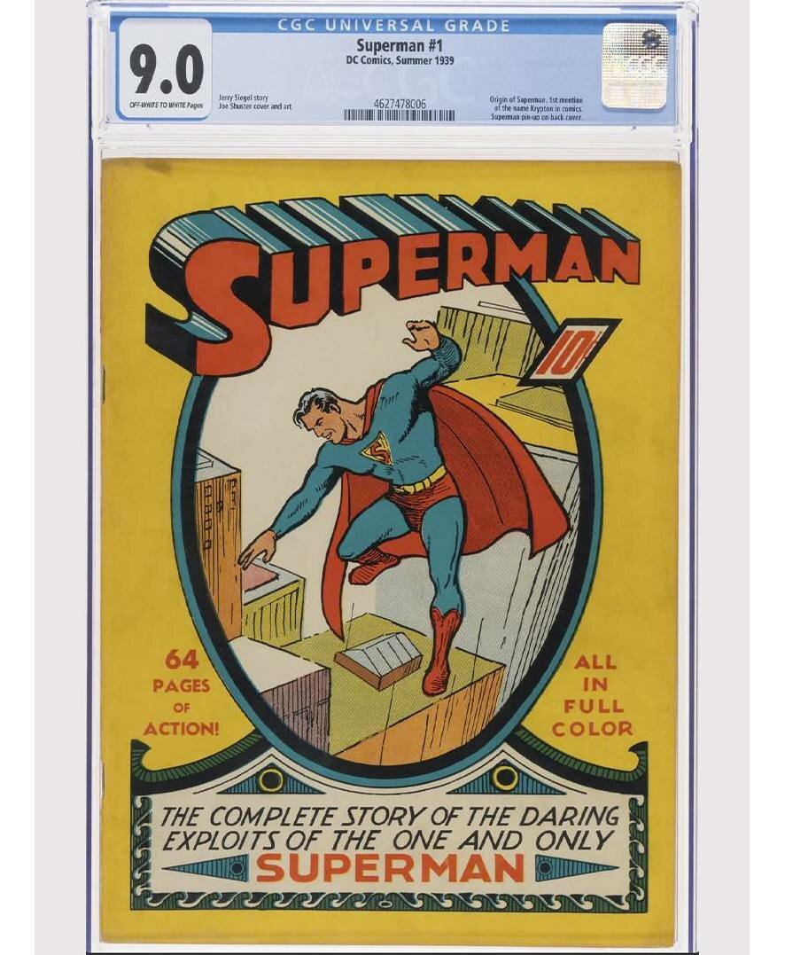 Первый выпуск комикса о Супермене продан за рекордные $9,12 млн