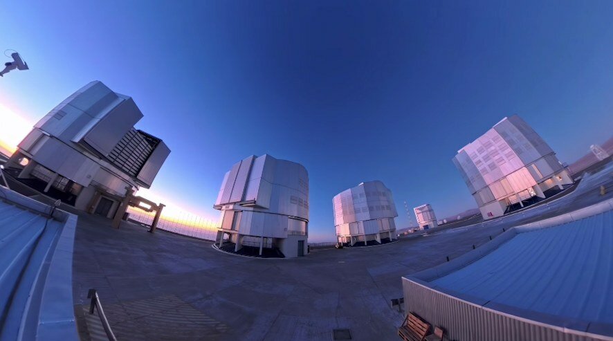 Очень большой телескоп в Чили получил систему лазерных «звезд»