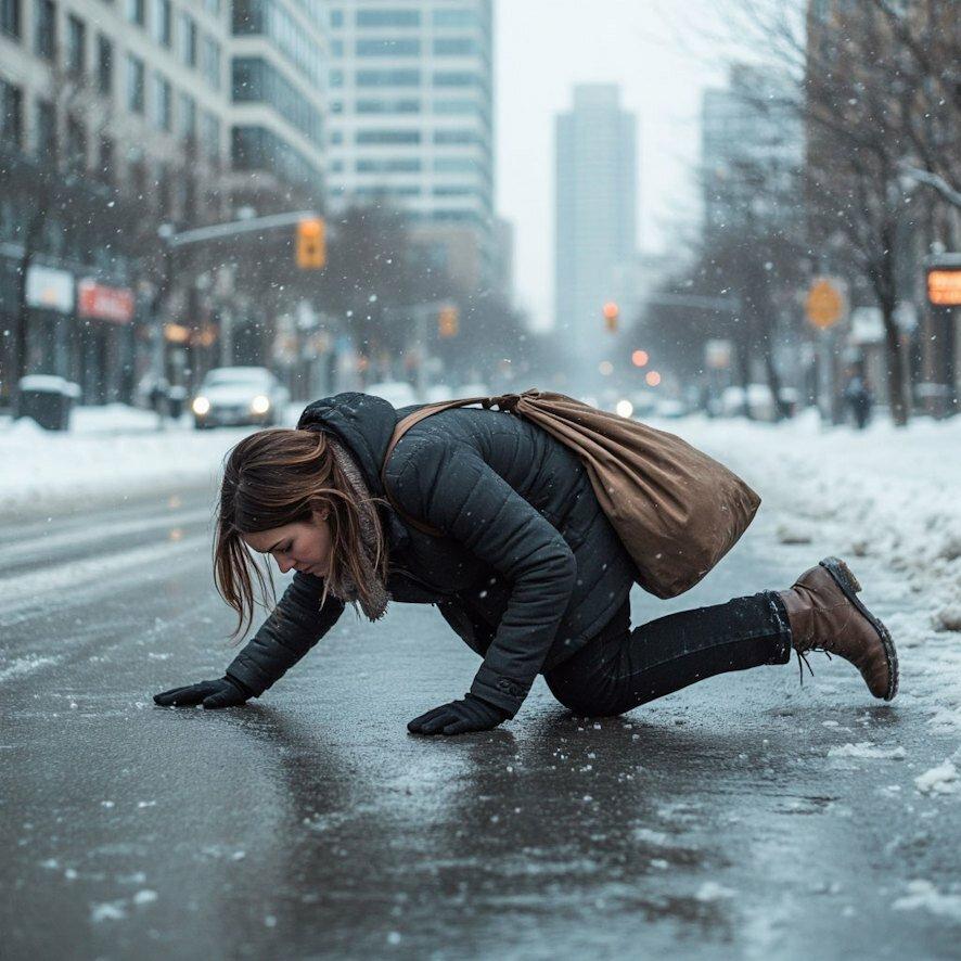 Искусство падать: учёный раскрыл секрет, как пережить гололёд без переломов