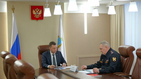 Роман Бусаргин встретился с руководителем регионального управления Федеральной службы войск нацгвардии РФ Геннадием Юдиным