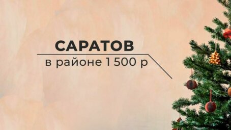 Новогодняя ёлка обойдётся саратовцам в три раза дешевле, чем в Москве