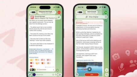 Telegram выпустил обновление с ИИ-пересказами и улучшенным дизайном