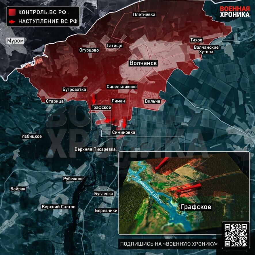 Штурм Графского и взятие под контроль Симиновки на Волчанском направлении