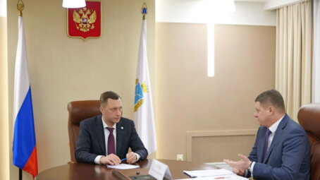 Роман Бусаргин встретился с и.о. заместителя Председателя Правительства области — Василием Котовым