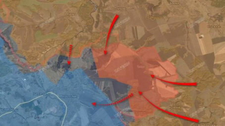Продвижение у Миропольского выступа на Сумском фронте