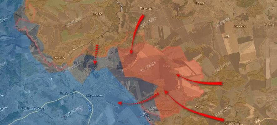 Продвижение у Миропольского выступа на Сумском фронте