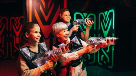 Детский день рождения в лазертаг в парке MazaPark