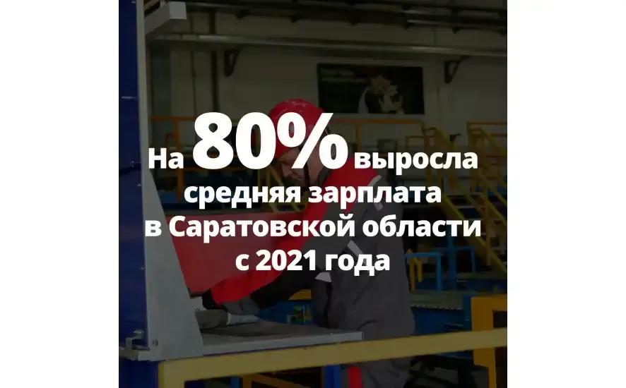 Средняя зарплата в Саратовской области с 2021 года выросла на 80%