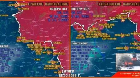 Обстановка в Курском приграничье на утро 23 марта