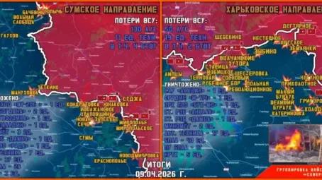 Обстановка в Курском приграничье на утро 10 апреля